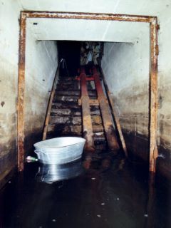 Bunker bei Niedrigwasser